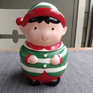 Small elf cookie jar